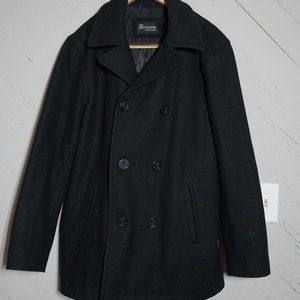 Black Nautical Pea-Coat